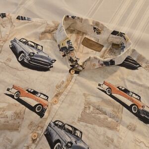 Clearwater Outfitters Classic Cars Tan XXL Short Sleeve 100%cotton